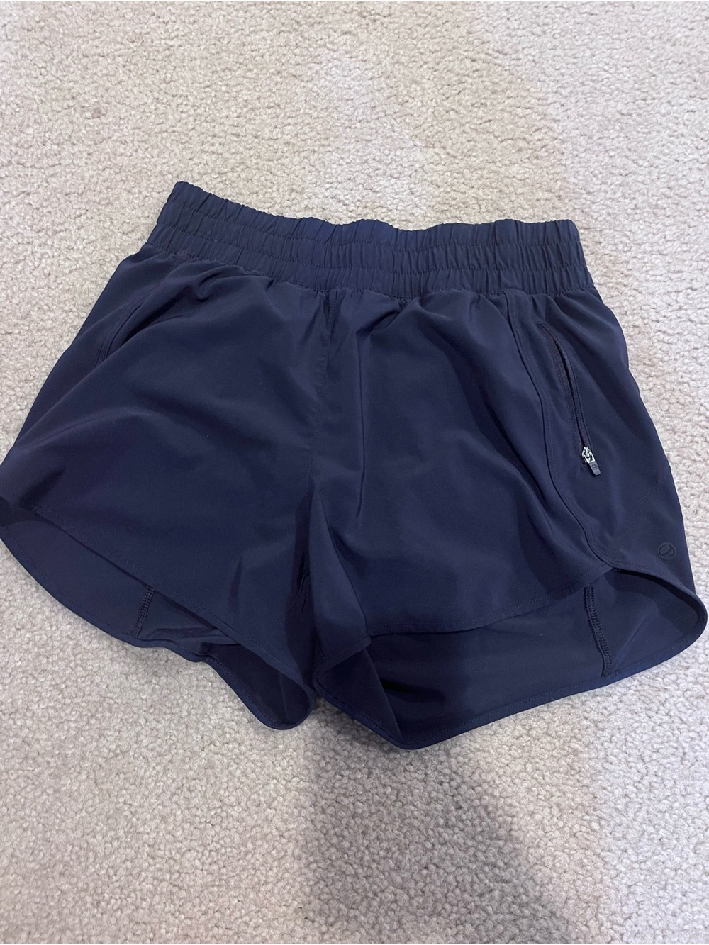 Women's Navy Running Shorts with Elastic Waistband Crz yoga XS